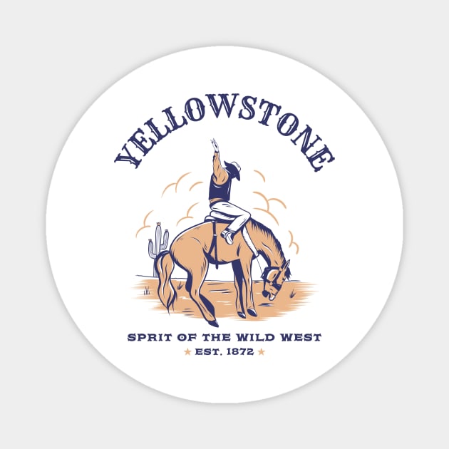 Yellowstone Spirit Of The Wildwest Magnet by StudioStyleCo